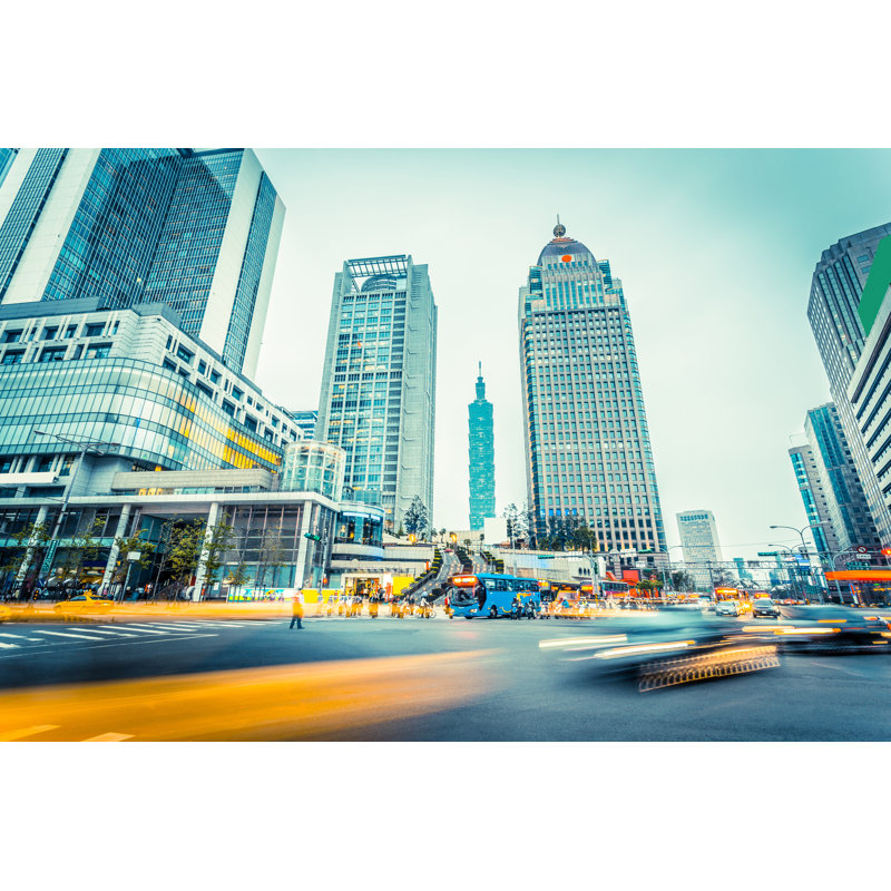 Bridgit Office Buildings by Zhudifeng - Wrapped Canvas Print, 61cm H x 91cm W x 3.8cm D