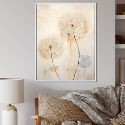Dandelion Mute Tone IV sur toile