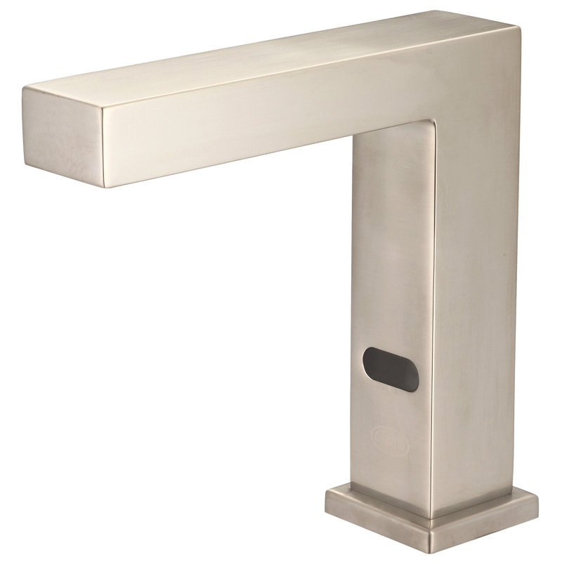 Robinet de salle de bain à un trou, Nickel brossé
