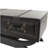 Urbana Dark Brown Faux Leather Vintage Faux Leather 2 Drawer Living Room Coffee Table with Curved Stand and Buckle Accents, 40" x 19" x 21"