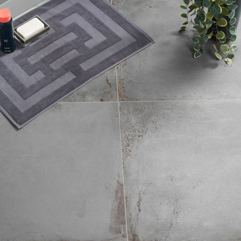 Angela Harris Flatiron 24X48 Semi-Polished Porcelain Tile, Gray
