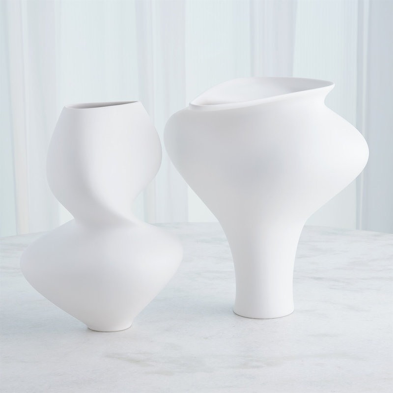 Tranquility Vase-Matte White