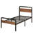14 Inch Bed Frame with Wood Headboard and Footboard-1358834406