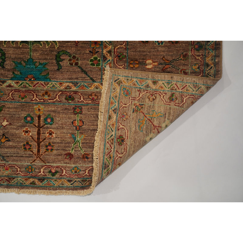Hand-Knotted High-Quality Gray Area Rug