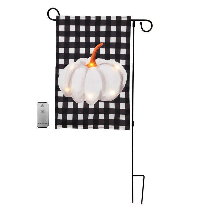 Bannière lumineuse à piles avec porte-drapeau de jardin Harlon Harvest