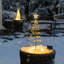 Arbre de Noël à spirale à DEL 2 pi à énergie solaire - Piquet de décoration pour l'extérieur - Blanc chaud-53945722
