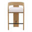 Tyson 34" Tall Counter Stool, Cream