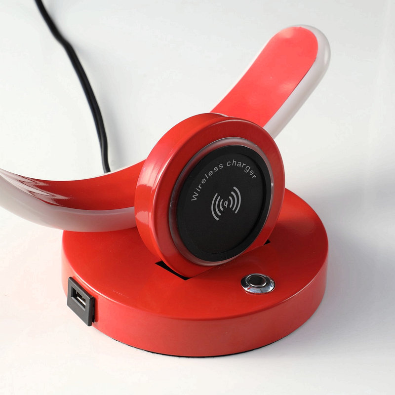 Lampe de bureau ou de table à DEL 13 po Contempo, Rouge
