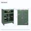 Meuble-lavabo pour salle de bain avec lavabo en céramique intégré, armoire de salle de bain à 1 porte, 3 tiroirs, meuble-lavabo simple pour petite et moyenne salle de bain