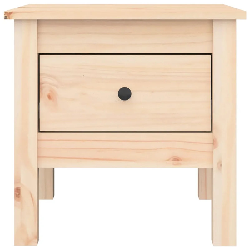 Jusuf Side Table with Storage, Natural
