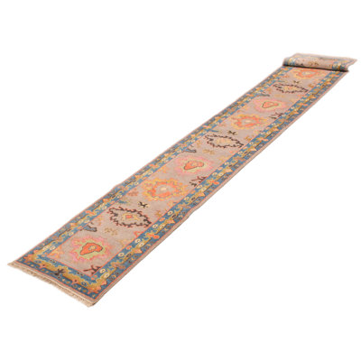 Tapis moderne taupe Oushak 2 pi 5 po x 23 pi 5 po