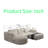U-Shaped Modular Sectional Sofa With Chaise And Ottoman, Convertible Sleeper Couch, Memory Foam&Spring Bag&Yarn Fleece Fabric-102839931