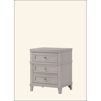 Table de chevet 3 tiroirs avec chargement USB et rangement spacieux