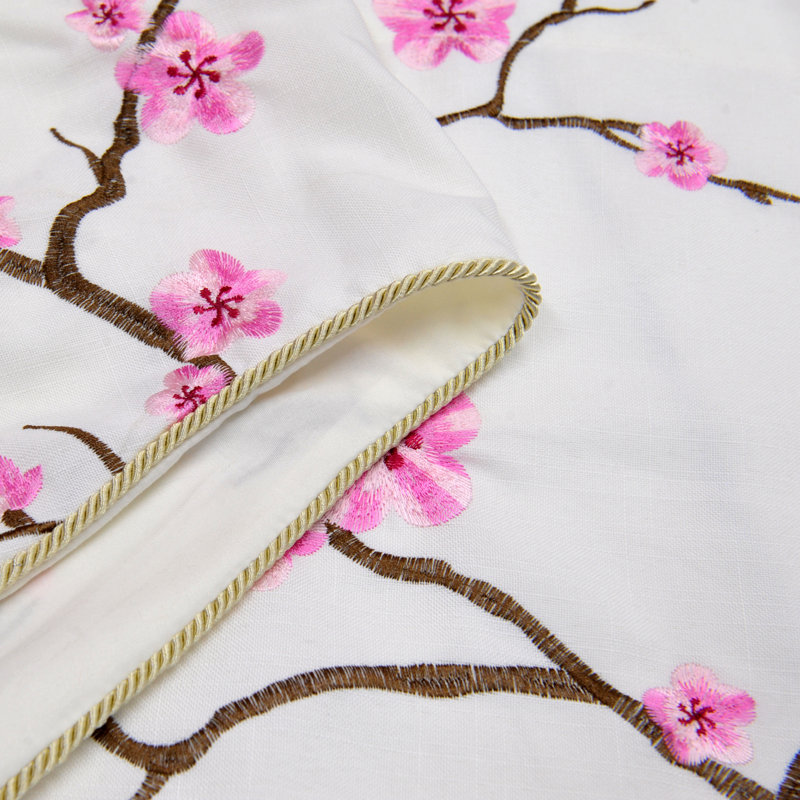 Floral Scalloped Window Valance, Pink