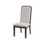 Ensemble de 2 chaises d'appoint transitionnelles en tissu espresso / gris Elevio