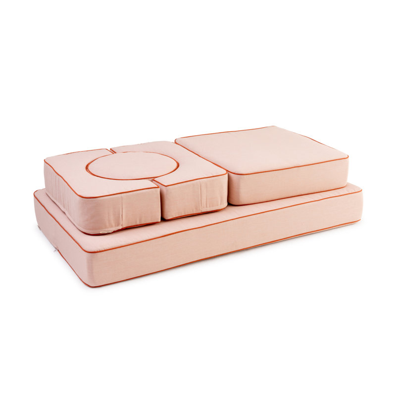 Pile d'oreiller modulaire Delvina, Rose