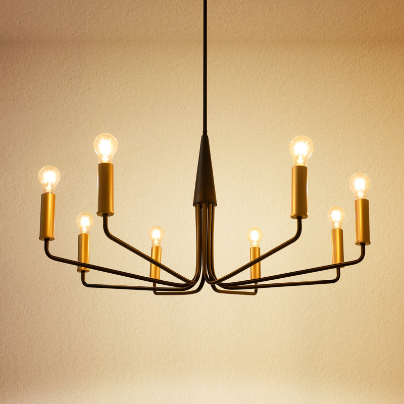 Lustre de salle à manger classique / traditionnel à 8 lumières l 39,4 po Jacinta
