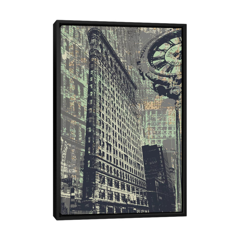 175 Fifth Avenue, impression sur toile tendue, H 26 po x l 18 po x P 1,5 po, Toile avec cadre noir, Pas de tapis