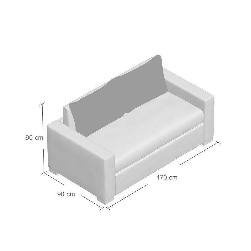 Conneautville Sofa Bed, Dark Blue, RAL 9600