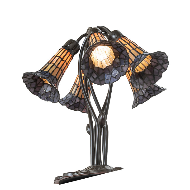 Table Lamp, Purple/Amber