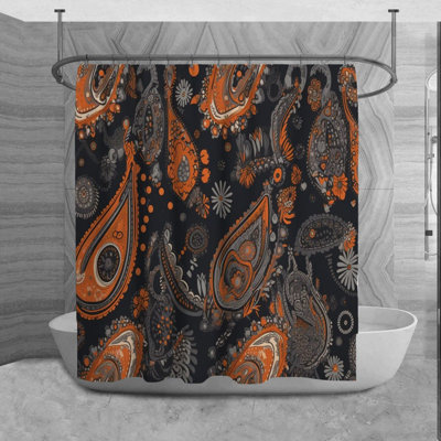 Rideau de douche à motif cachemire Jurine