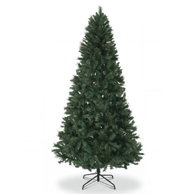 Pine needles + PVC mixed Christmas tree with 300 lights and 7.5ft PVC