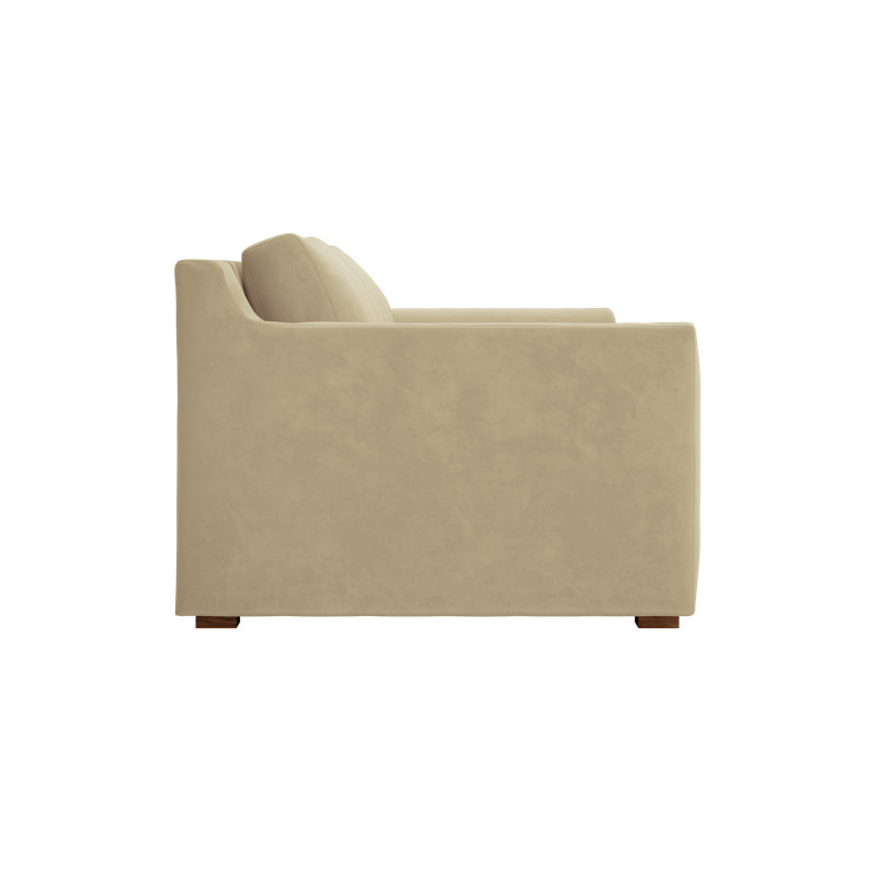 All-Natural Elevate Sofa 86", Cashew Recycled Velvet