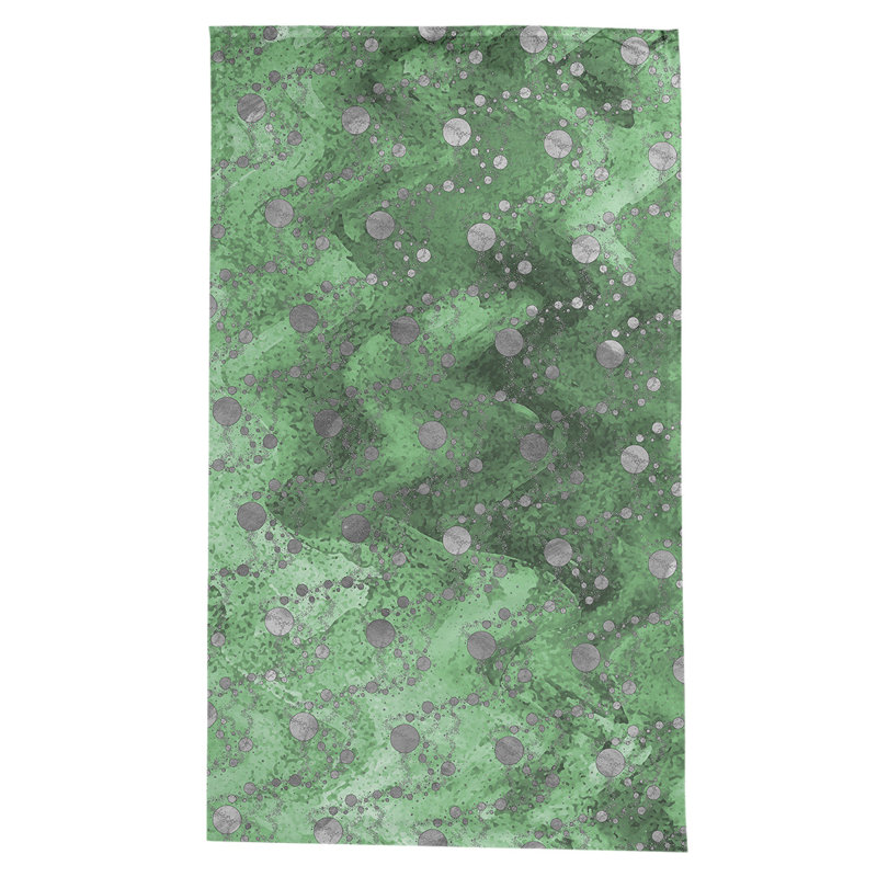 Leffel Abstract Tablecloth, Light Green/Gray