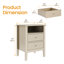 Amberrae 2 Drawer Bedside Table-1338922938
