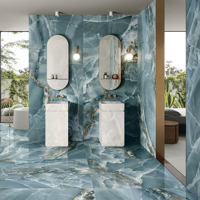 Eclipse 12X24 Onyx Porcelain Tile, Matte Green