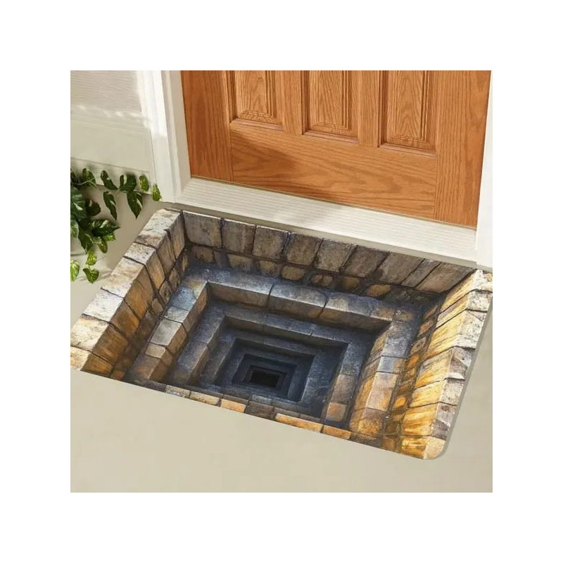 Tapis d'entrée antidérapant 3D