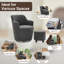 Fauteuil demi-tonneau pivotant avec rangement 360 °-403601803