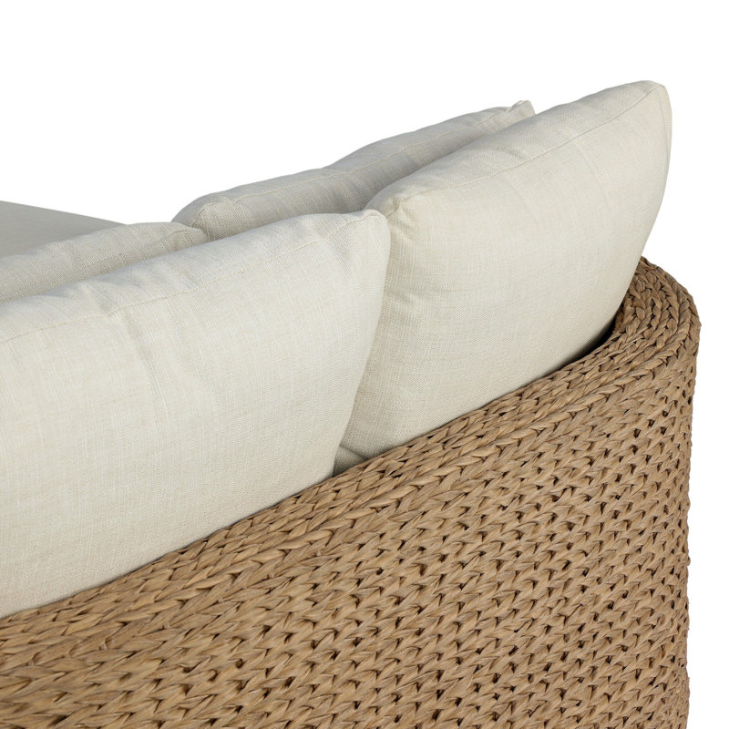 Caney Outdoor Double Chaise-Vergo Cream