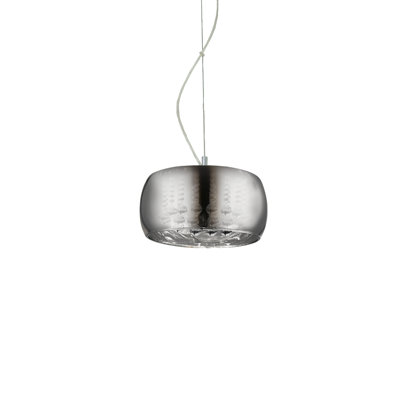 Artane 3 - Light Unique/Statement Drum Pendant with Crystal Accents