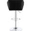 Tabourets de bar contemporains 2 - Revêtement noir confortable, tabouret réglable de fabrication métallique élégante (2), revêtement en similicuir pour un décor moderne-636831606
