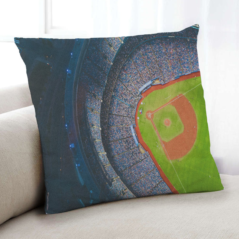 Coussin Sports Baseball 10, Microsuède