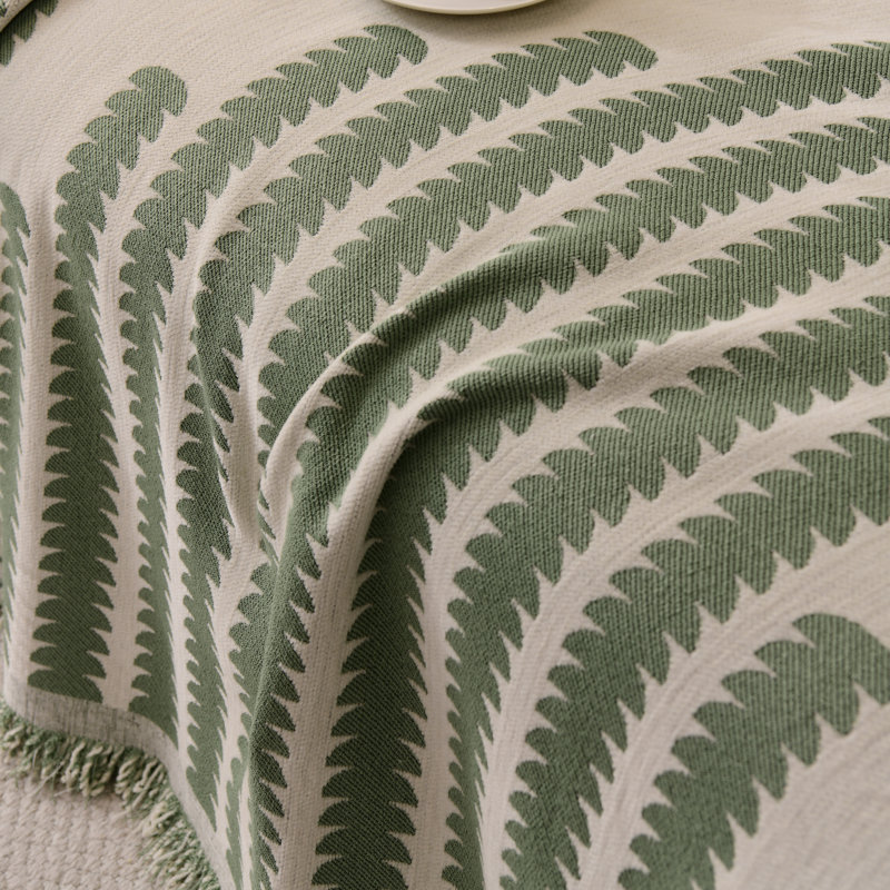 Housse pour canapé en chenille, Chenille verte, L 102 po x P 71 po