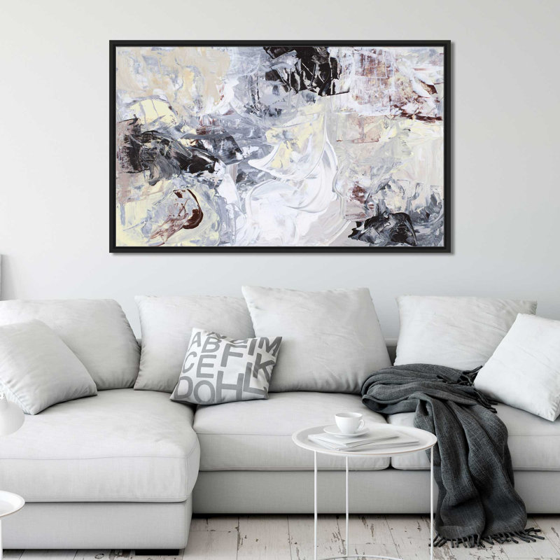 «Past, Présent, Futur», reproduction de peinture acrylique sur toile encadrée, H 21,5 po x l 33,5 po x P 2 po