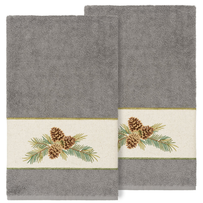 Pierre Midweight Bath Towel, Dark Gray