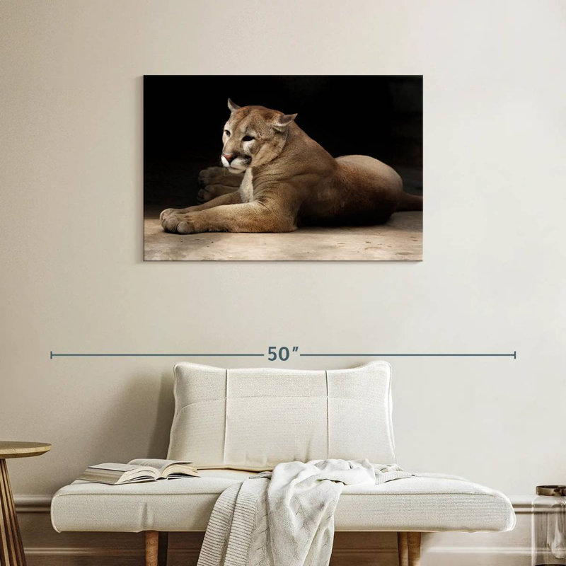 Brampt Lounging Puma, 24" H x 36" W