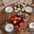 43" Industrial Round Dining Table for 4-6,Metal Mesh Shelf & Black Frame for Kitchen,Dining Room-126622858