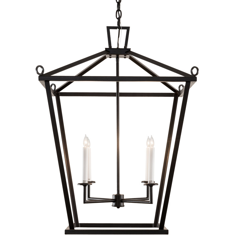 Luminaire suspendu rectangulaire à 4 lumières Kitzi