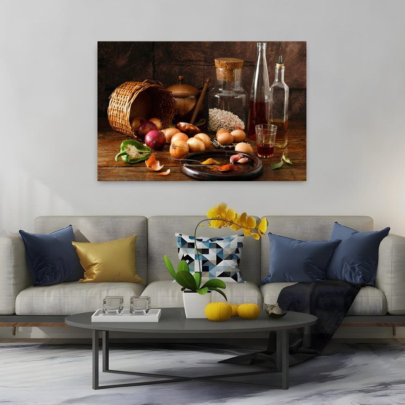 Art contemporain, paysage contemporain rétro rustique, H 40 po x l 60 po