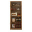Armoire de cuisine avec matériaux et options de rangement pour le vin