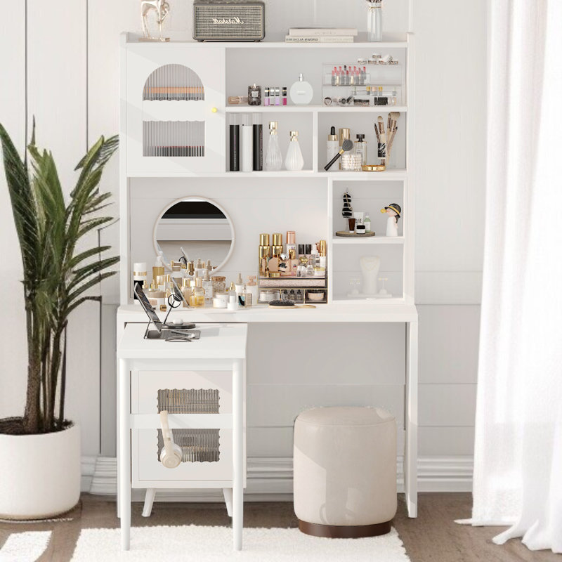 Modular Computer Desk, White 