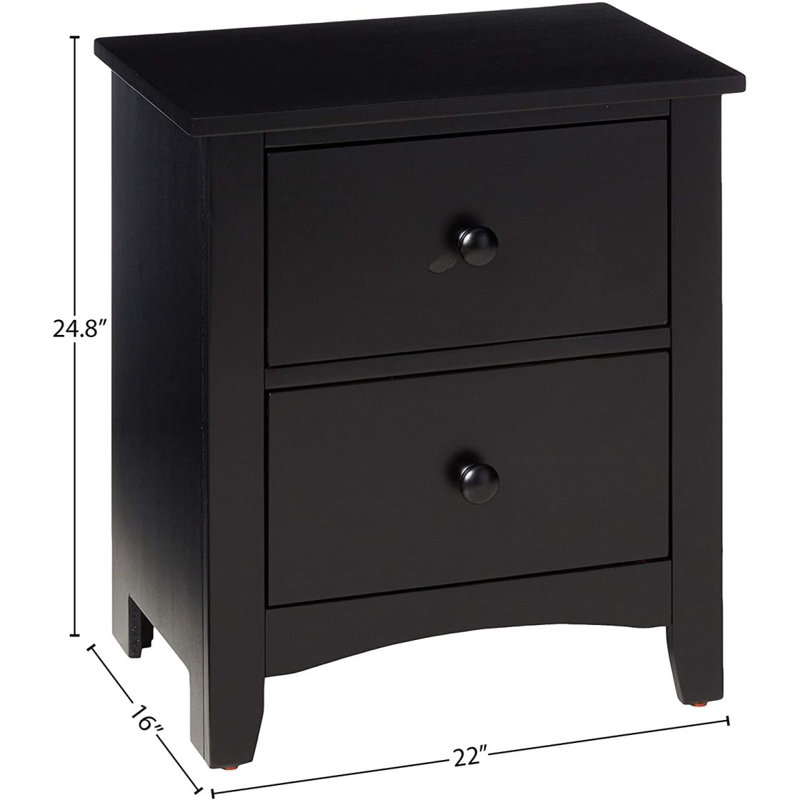 Table de chevet moderne 2 pièces Finish
