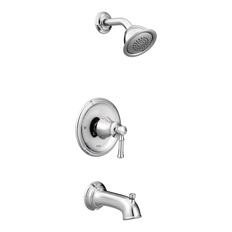Dartmoor Single Wall Mount Bath Shower, Chrome