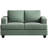 63" 2-Seater Upholstered Square Arm Sofa-1634482921
