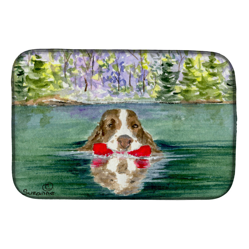 Tapis de séchage épagneul springer