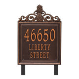Lanai Pineapple Personalized Estate 3-Line Lawn Address Sign